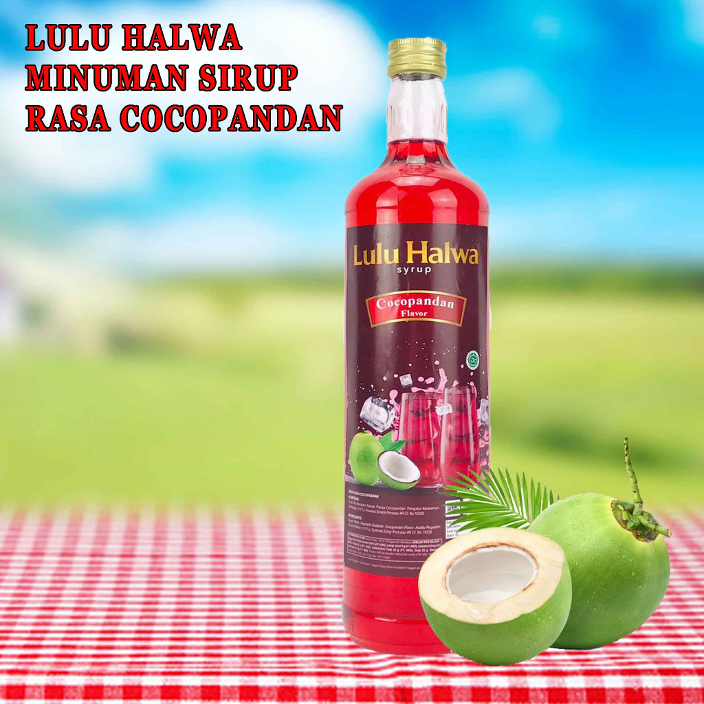 Minuman Sirup* Lulu Halwa* Sirup Rasa CocoPandan* 650ml