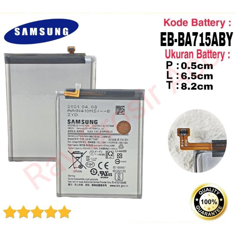 Baterai Original SAMSUNG Galaxy A71 A715 SM-A7160 A7160 EB-BA715ABY