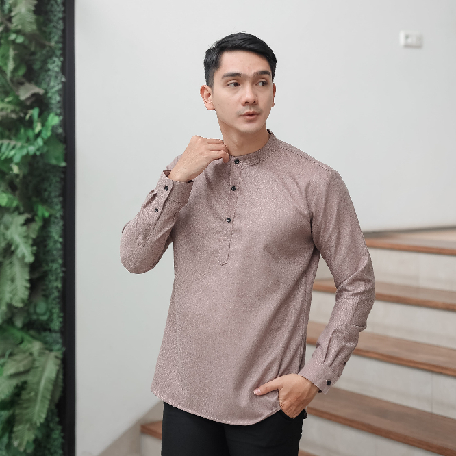 Baju Muslim Koko Qurta Lengan Panjang Slimfit