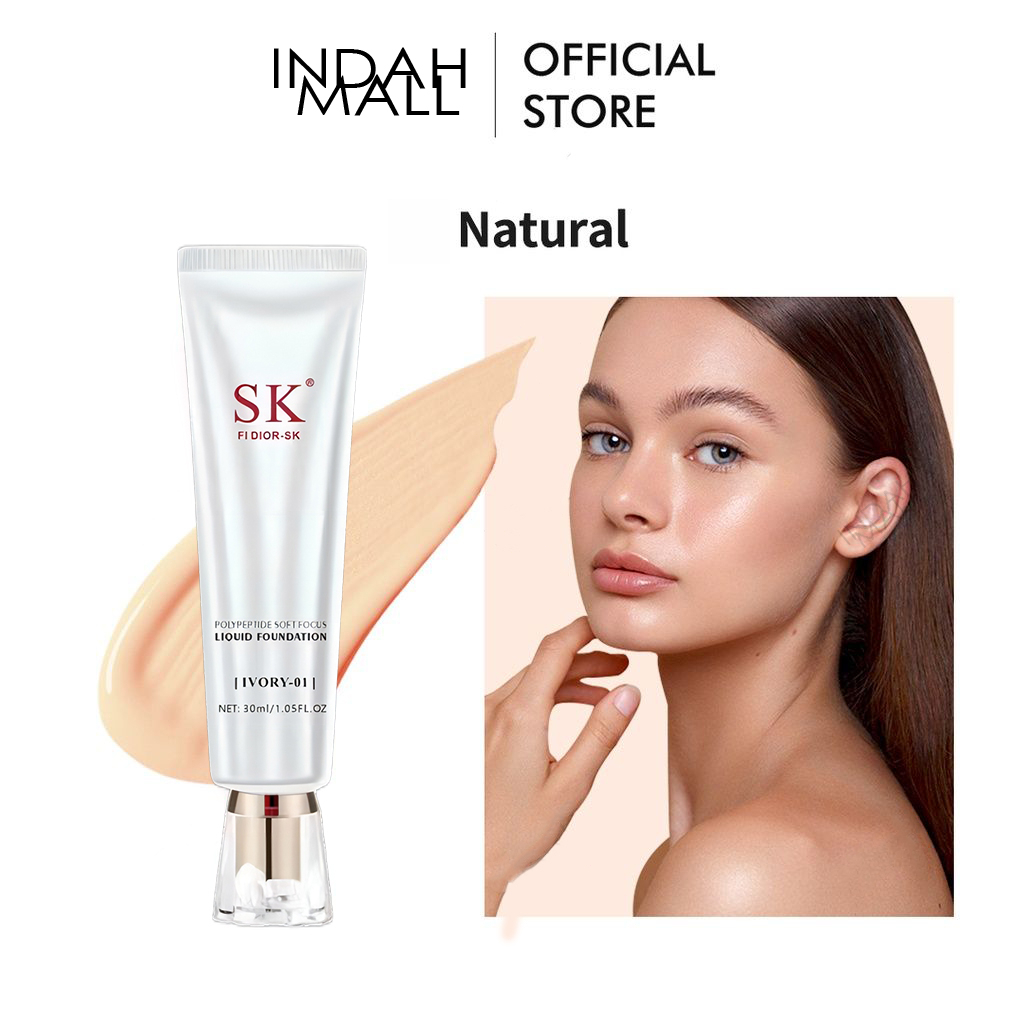 【BPOM】 FI DIOR-SK Concealer Liquid Foundation Isolated Cream Makeup Primer Concealer Invisible Pori Foundation Cair Lightening Liquid Foundation Mencerahkan Dan pelembab Kulit Dengan BB Cream
