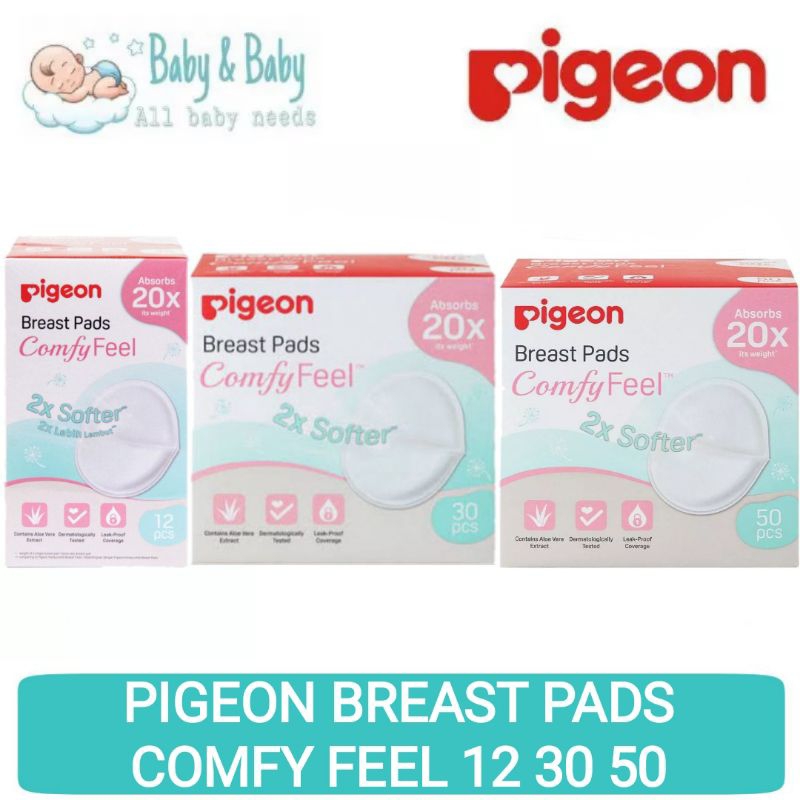 PIGEON Breast Pads Comfyfeel 12pcs 30pcs 50pcs - Penyerap Asi