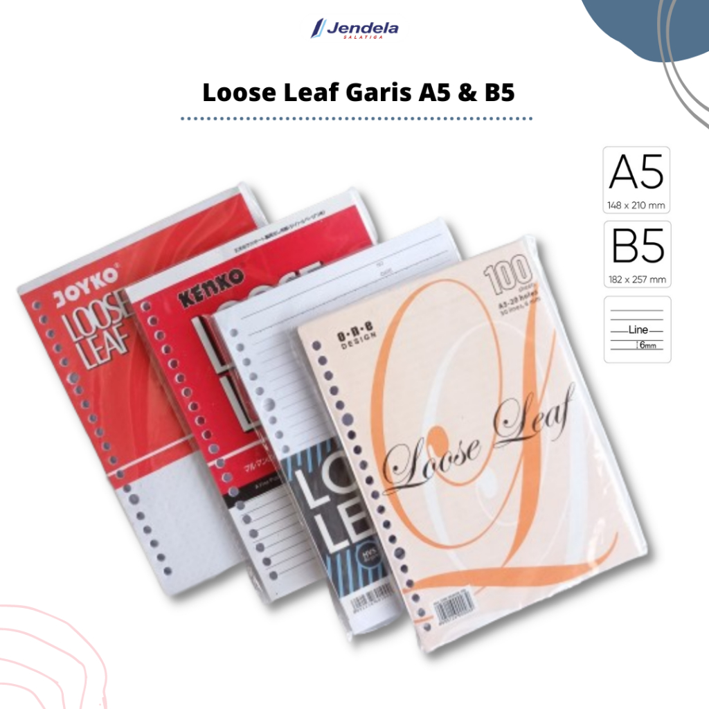 

Loose Leaf A5 & B5 Kertas Isi Binder A5 & B5 - ATK