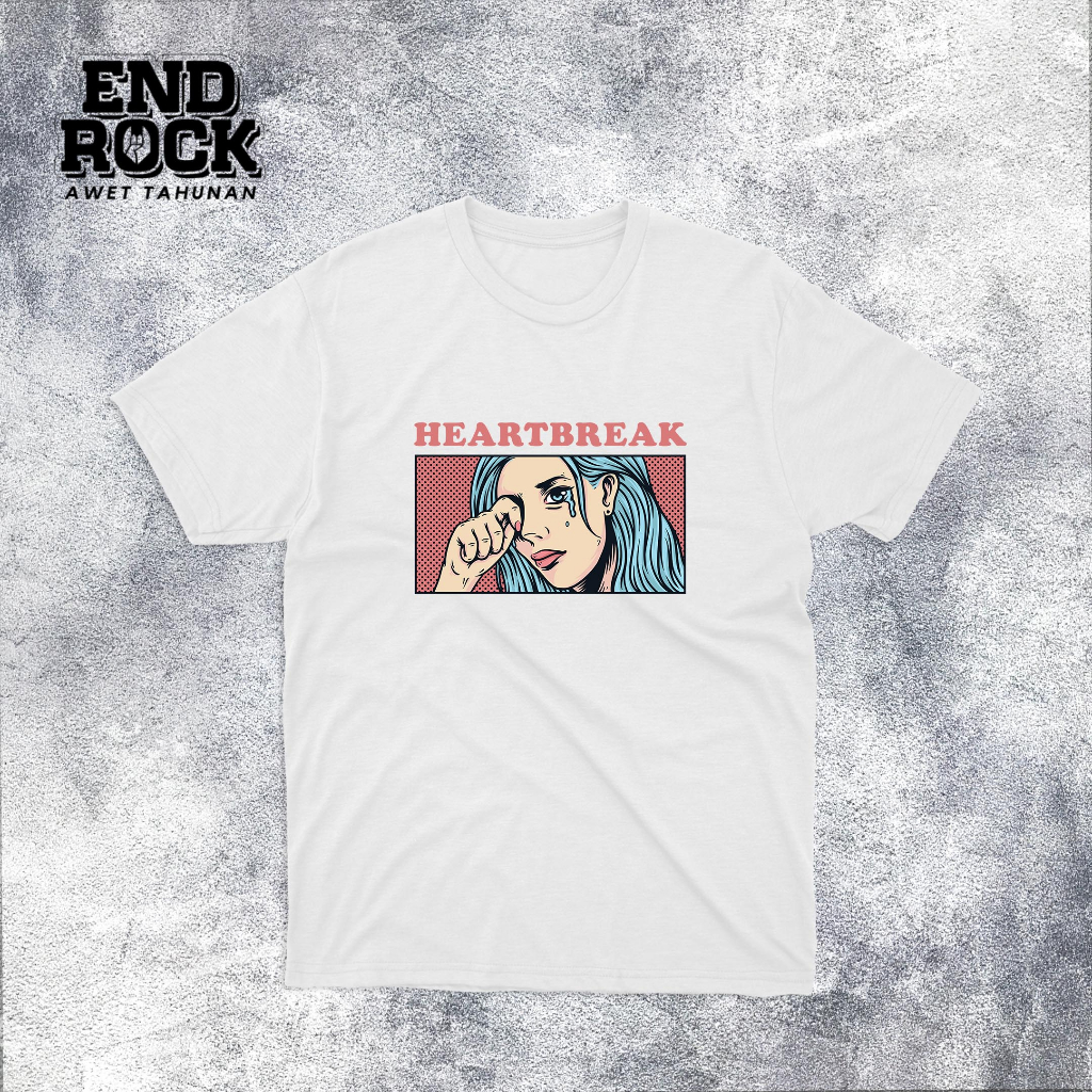 Kaos Distro Original Endrock Tema Heartbreak DTFS151