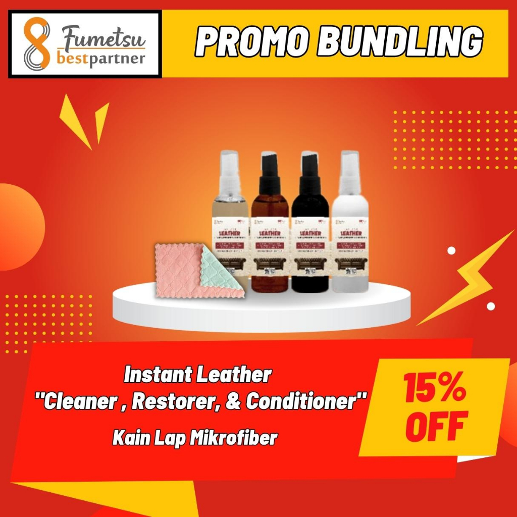 Leather Instan Cleaner Restorer Conditioner Tas,Sofa,Jok Mobil  / Melindungi Material Kulit 60ml Spray