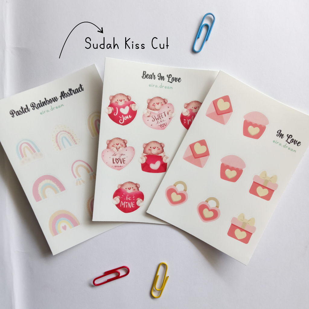 

Eira Sticker Sheet A7 (PART 4) Sudah Kiss Cut Vinyl Anti Air Stiker Perlembar Lucu Cute Cantik Aesthetic Waterproof