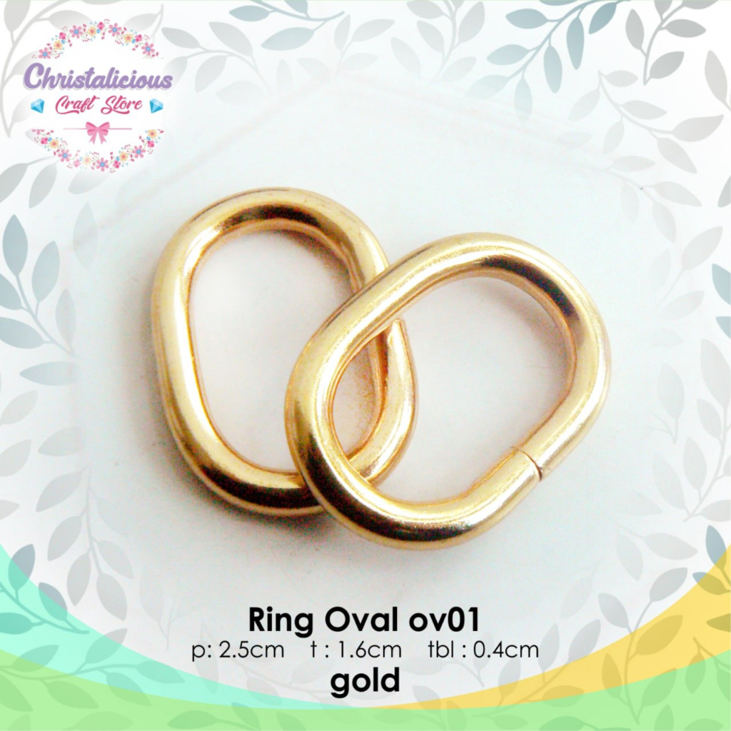 Ring oval tas, ring oval tebal, ring tas, ring oval untuk tas