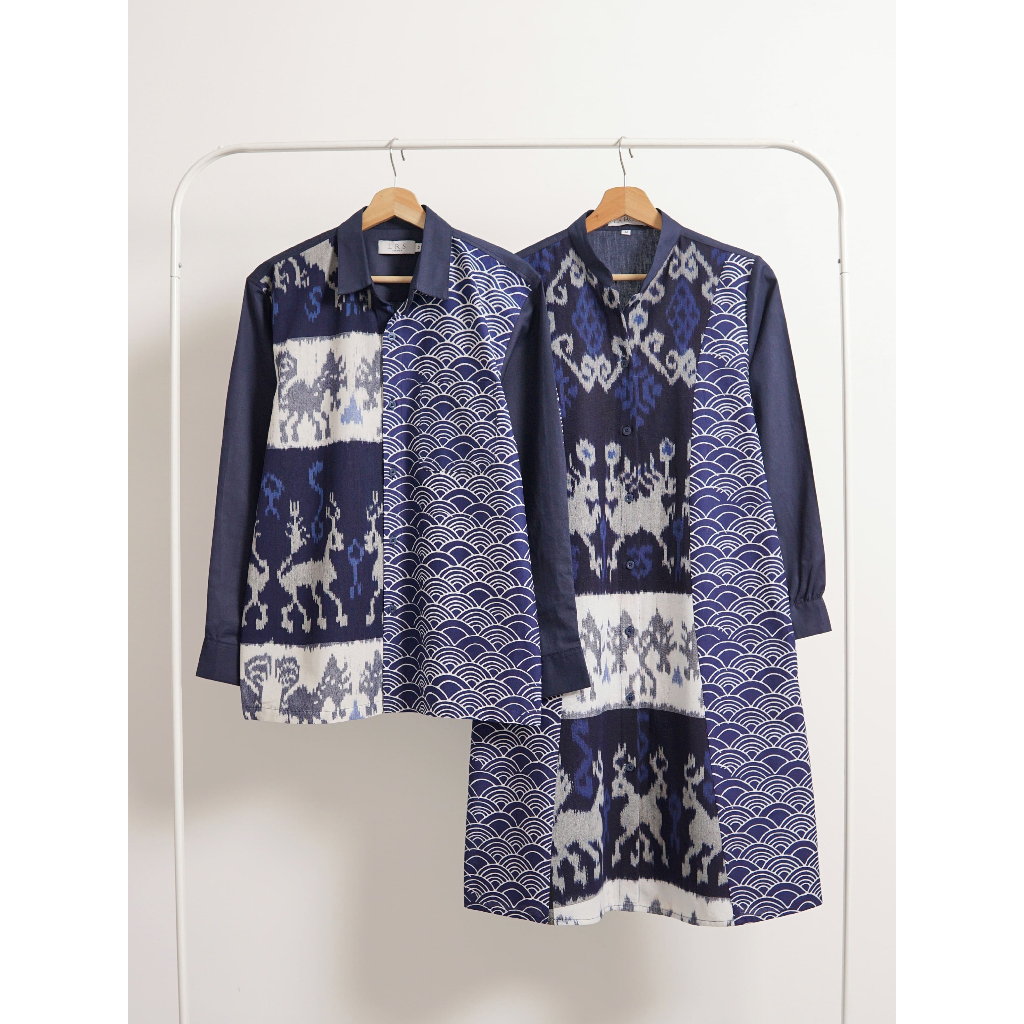 Dress/Tunik Batik Tenun Anastasia / Batik Couple Set