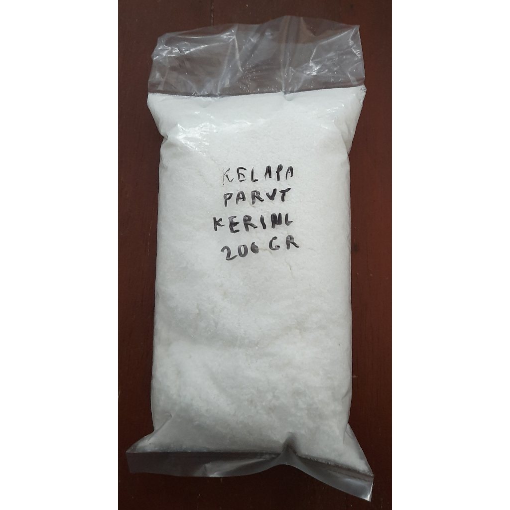 

kelapa parut kering desiccated coconut 200 gram repack