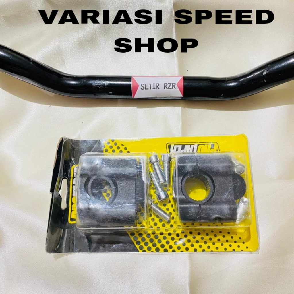 Stang Stir RZR Hitam Tebal All Motor Universal NINJA SATRIA CBR VIXION FINO BAET MIO DLL