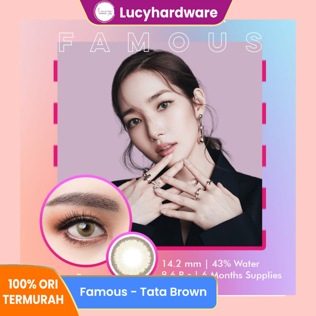 Famous With Biomoist Tata Brown Bulanan Softlens Warna