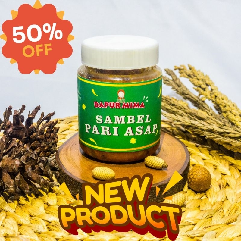 

{DAPUR MIMA} Sambel Pari Asap 150gr Premium Pedes Gurih Dijamin Bikin Nagih