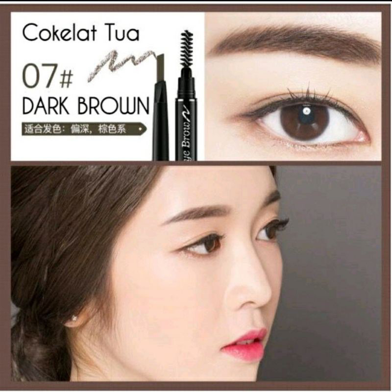 Lameila Pensil Alis 7 Warna Double Head Dawing Eyebrow 2in1 789