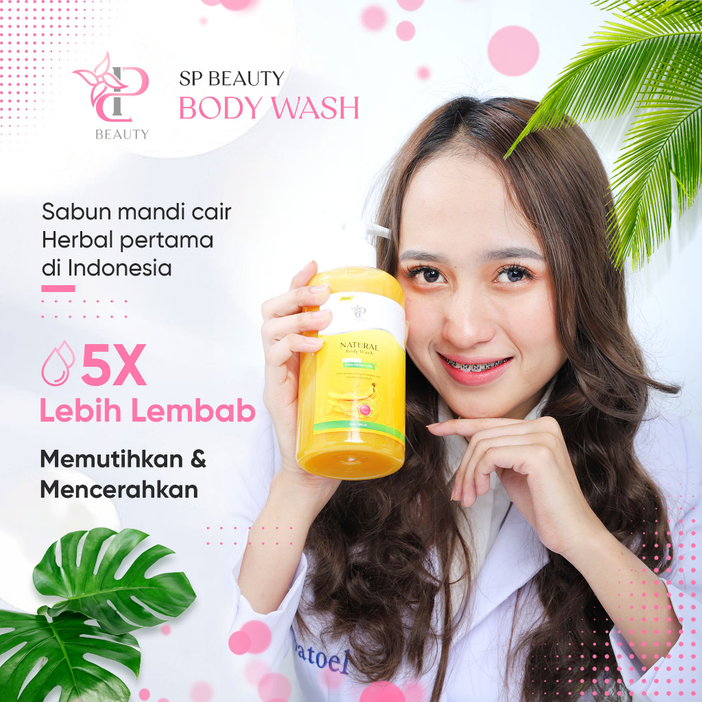 Sp Beauty Body Wash sabun cair herbal 1000ml. Extra vitamin C. A &amp; Collagen. - Sabun mandi cair pemutih badan sabun cair pemutih .sabun cair herbal 1000ml