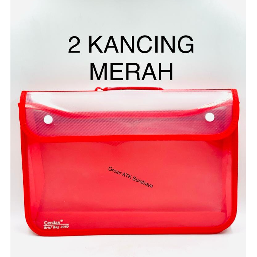 

Map Tas Sekolah Kursus Les Dokumen Zipper Ziper 2 KANCING Folio