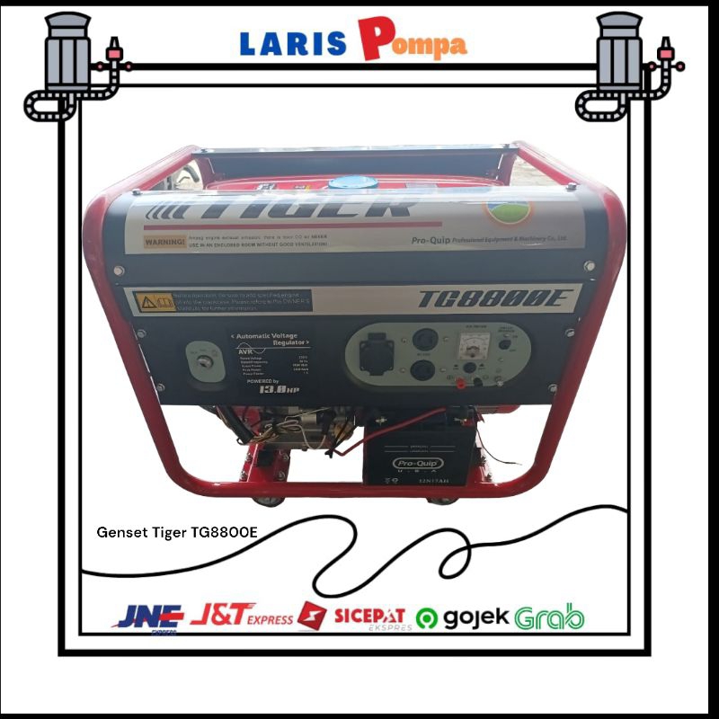 Genset Tiger TG8800E-5500WATT