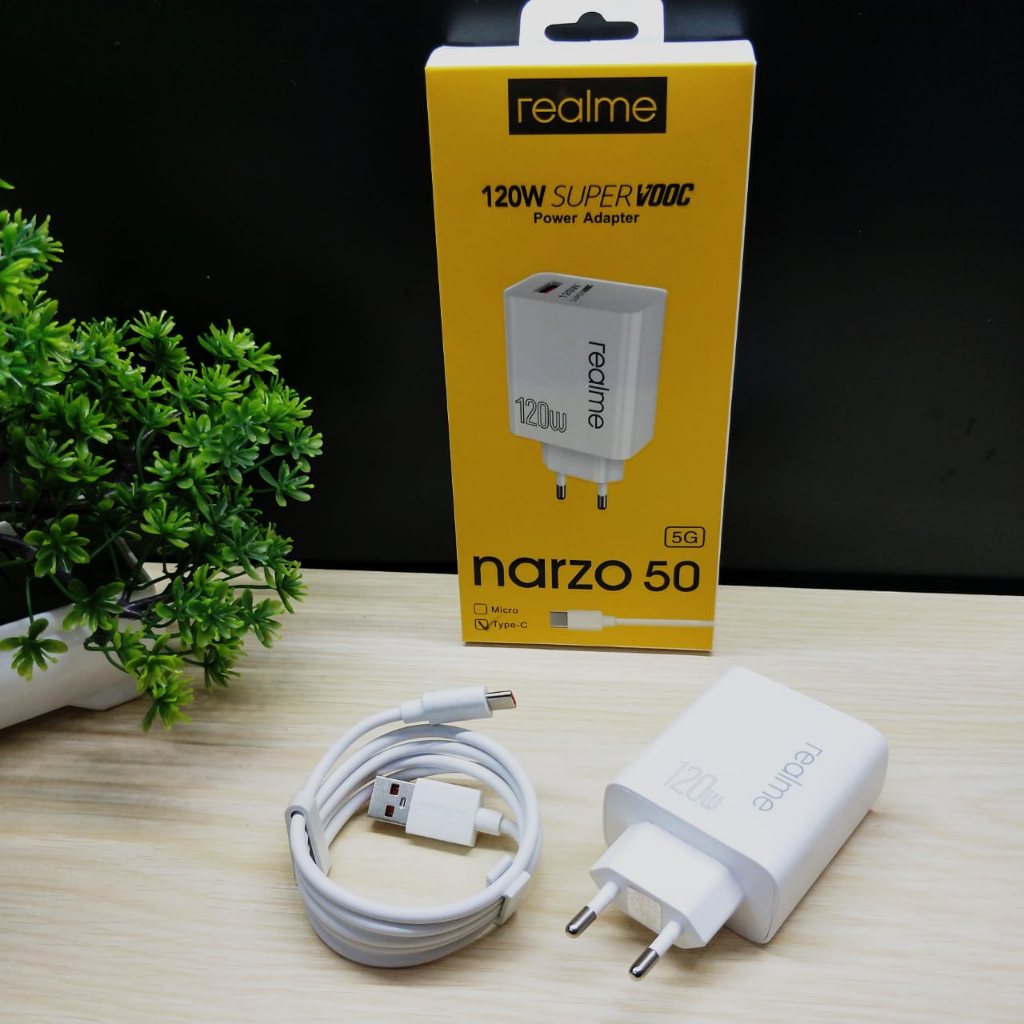 Charger Cas Carger Casan Realme Narzo 50 120w Fast Charging MICRO DAN TYPE C