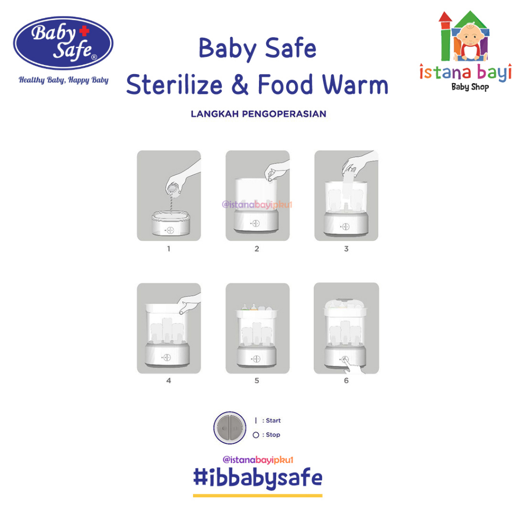 Baby Safe Sterilizer LB318 / Alat sterilisasi digital