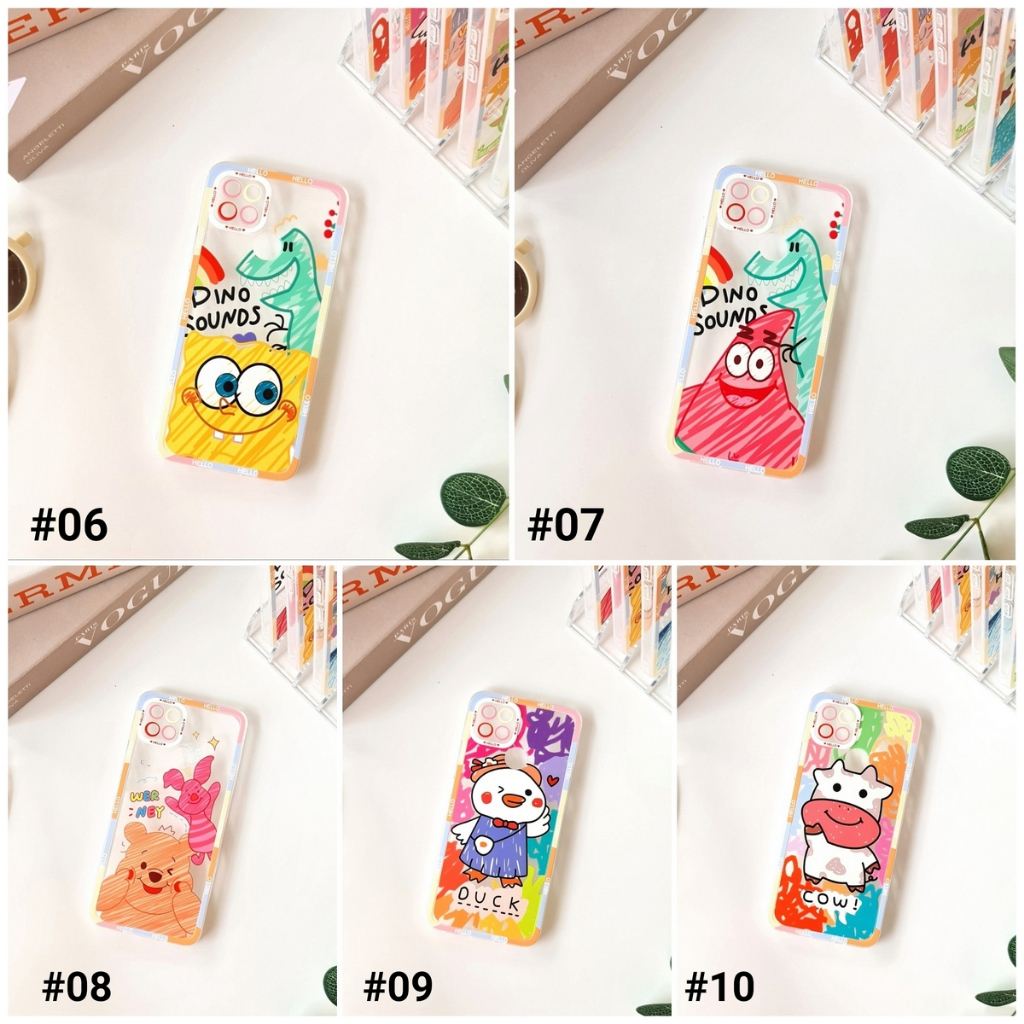 VIVO Y30 Y30I Y50 Y91C Y1S Y93 | FRAME EYES CARTOON soft case spongebob tpu lens cover