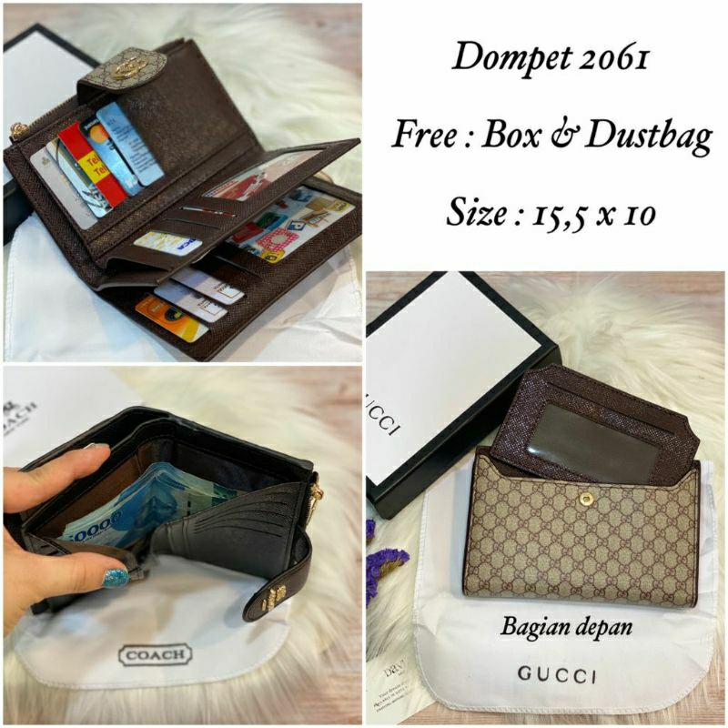 New Dompet 2061 Lidah Kombi Zipper Brand Freeeee Box Import Semprem