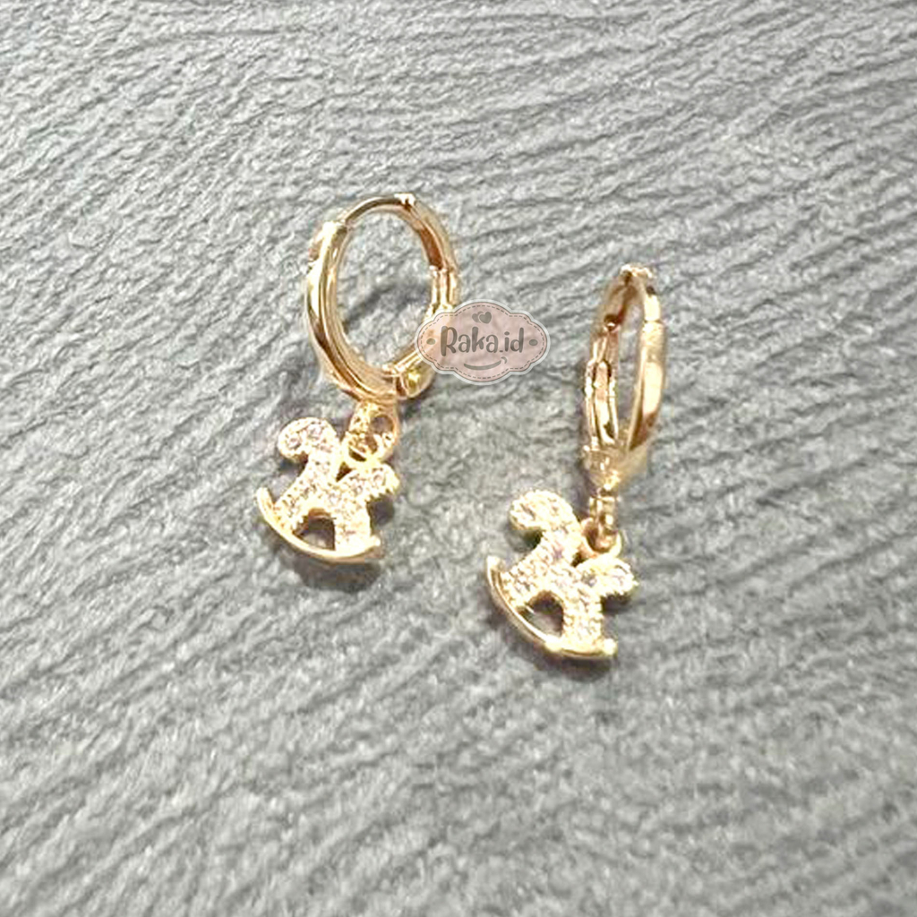 RAKA Acc - Anting Clip / Klip Anting Wanita Kuda Kudaan Perhiasan Aksesoris Wanita 474