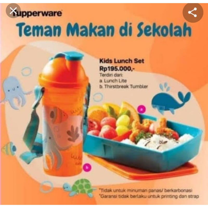 kids lunch set Tupperware