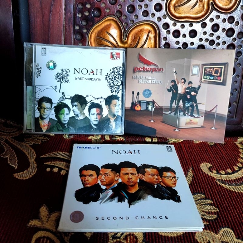 CD Musik Peterpan Sebuah nama sebuah cerita Seperti seharusnya Second Chance PAKET