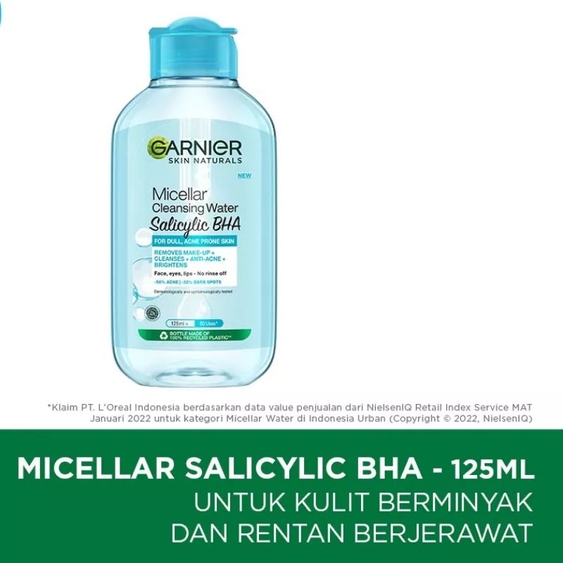 Garnier Micellar Water 125ml / Biru / Kuning / Pink Biphase Oil 125 ml Original ❤Littlebos87❤