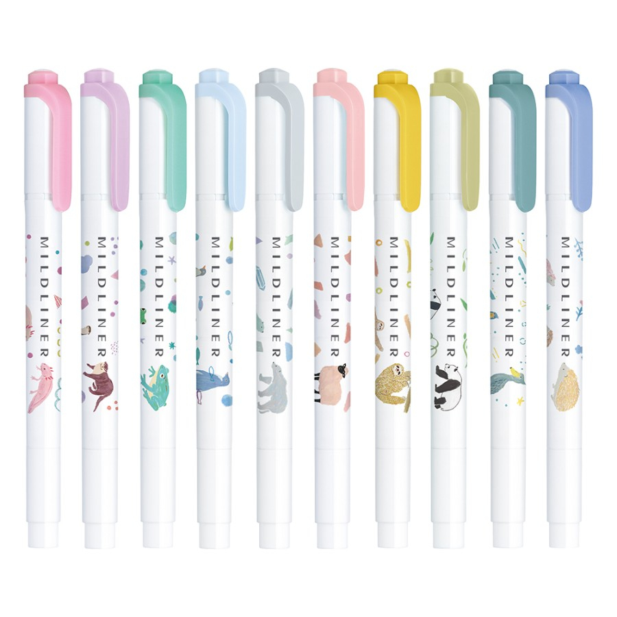 

Zebra Mildliner Animal Series Double Sided Highlighter Limited Edition