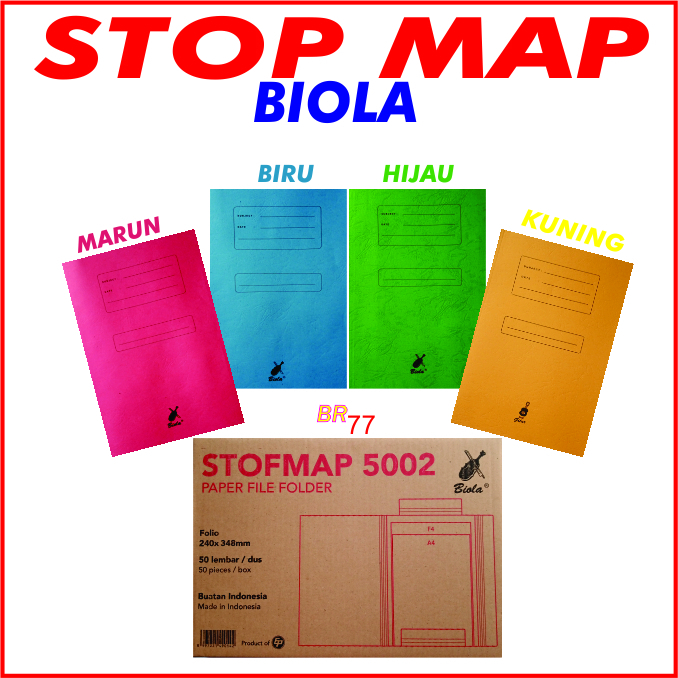 

STOP MAP BUFFALO / STOP MAP KERTAS UKURAN 24 X 34 cm / 1PAK ISI 50 LEMBAR