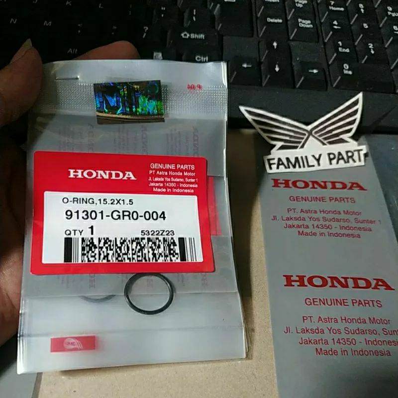 O-Ring 15.2X1.5 Oring Baut Lidah Tensioner Beat Scoopy Spacy Vario 110 91301-GR0-004 91301GR0004