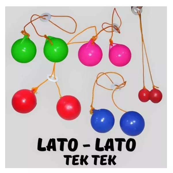 MAINAN JADUL BOLA TOK TOK /LATO LATO ETEK ETEK WARNA CERAH