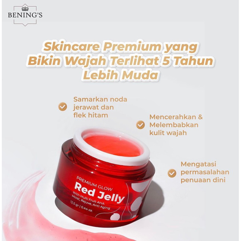 Bening's Premium Glow  Red Jelly By Dr Oky pratama