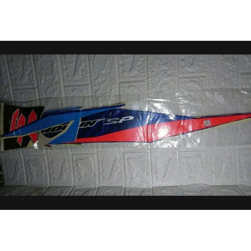 lis list stiker striping shogun new 125 SP FL 2007 biru putih