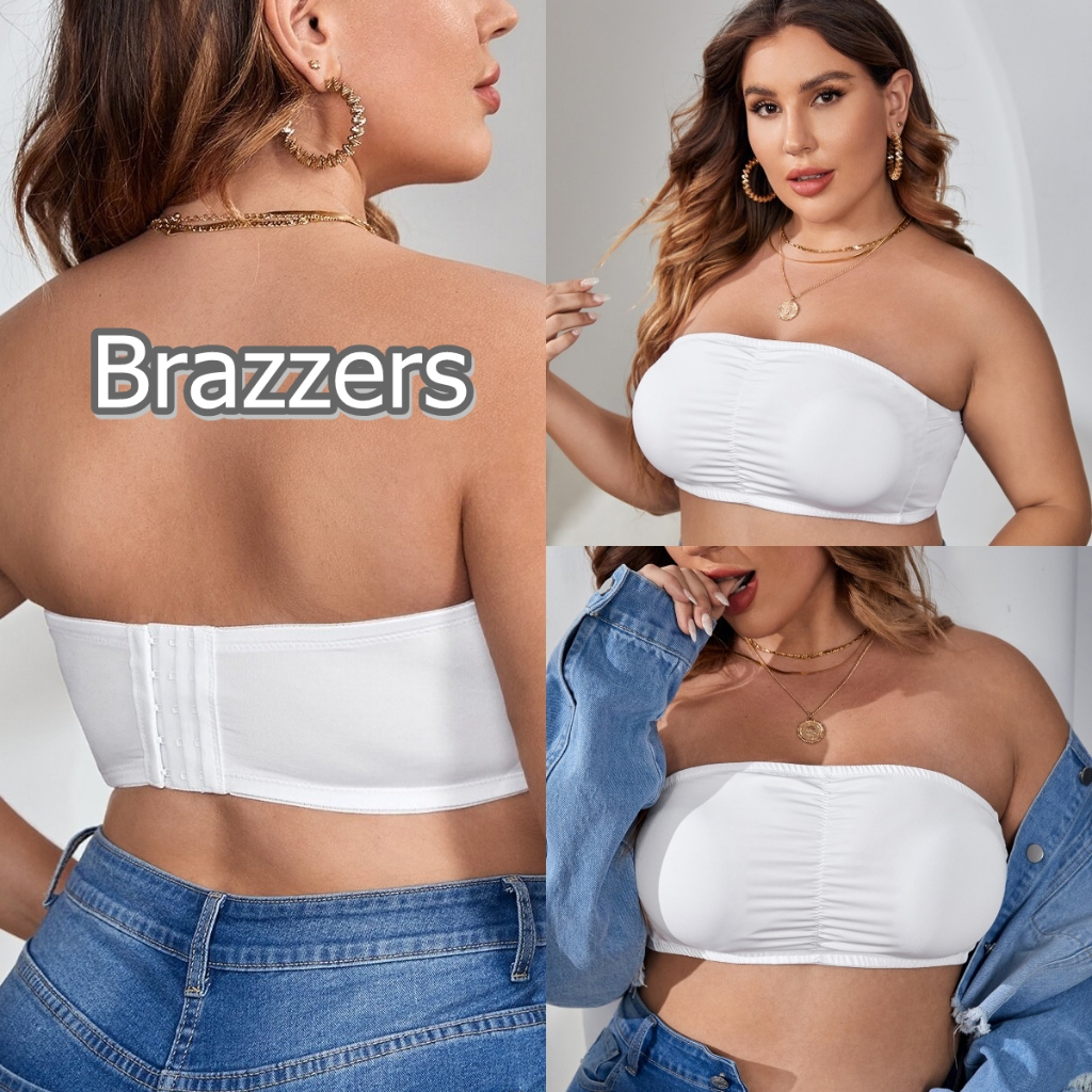 Bh Seamless Kemben Crop Top Wanita Rajut Sexy Hot Ukuran Size XL Busa Tanpa Jahitan Tali Lepas Pasan
