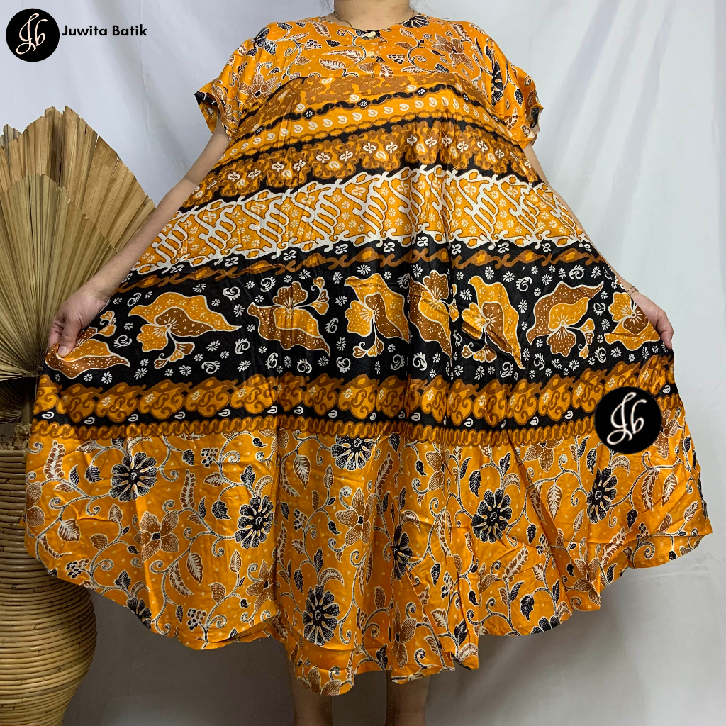 Juwita Batik - Daster Payung Jumbo XXL LD 120 Motif Bunga Busui Bumil Best Seller