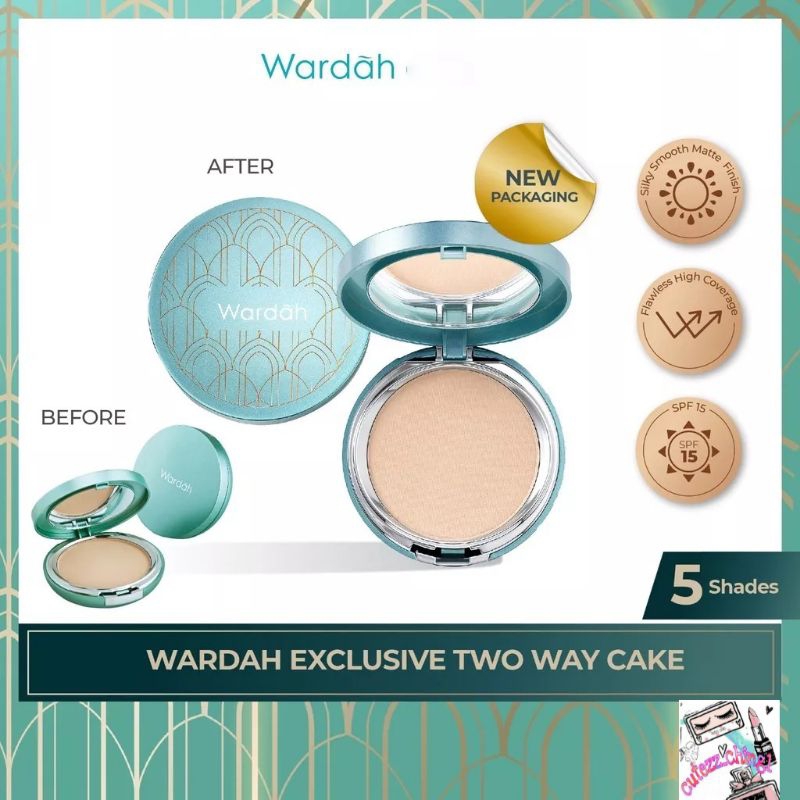 ☃️Cutezz_Ching1☃️Wardah Exclusive Two Way Cake - Bedak