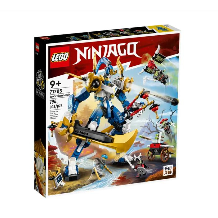 Lego 71785 Ninjago Jay's Titan Mech mainan anak robot ninja