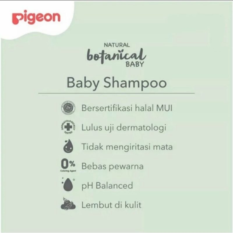 [HAZELCARE] Pigeon Natural Botanical Baby Body Wash / Shampoo 240ml 240 ml - Perawatan Bayi Botanicals Sabun Mandi / Sampo