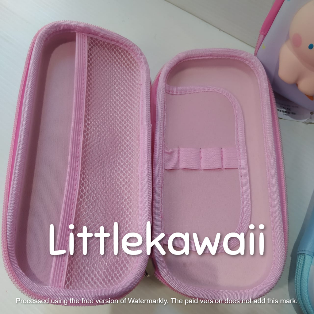 LK/Tempat Kotak Pensil Anak Sekolah Pencil Case Hardcase Timbul Squishy Unicorn Duck Rabbit Astronot Import