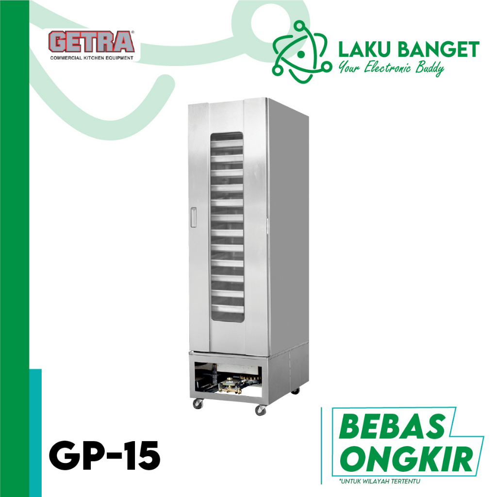 Getra Gas Proofer 15 Tray GP-15GC / Mesin Pengembang Roti 15 Loyang Getra GP 15GC / Gas Proofer Stai