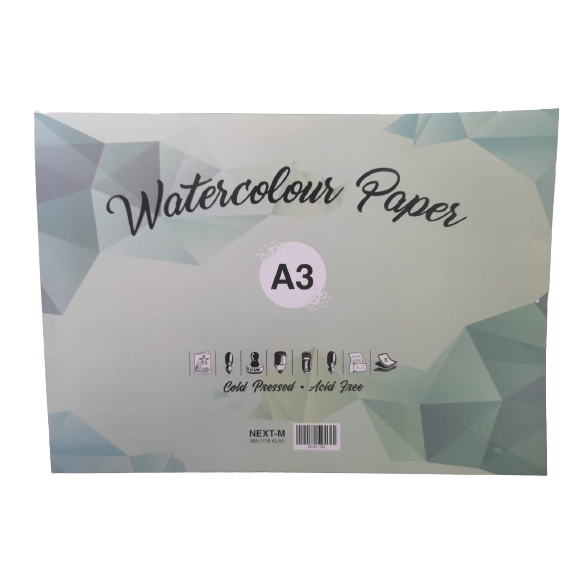 

KERTAS WATERCOLOUR / WATERCOLOUR PAPER A3 NEXT-M MA-1118 KLA3