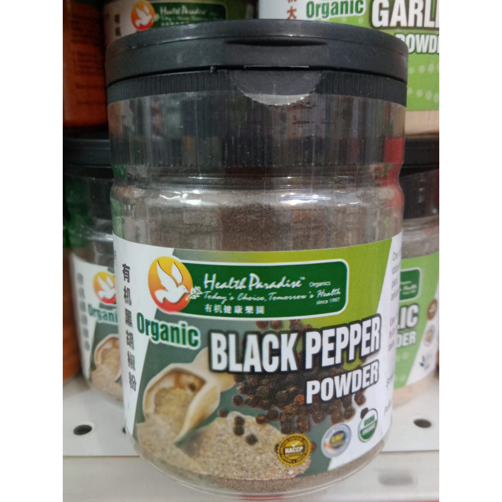 

Health Paradise Organic Black Pepper Powder 80gr