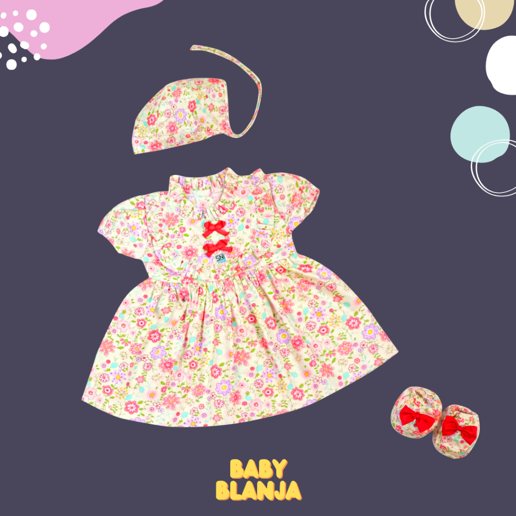 Dress Bayi Perempuan 3 6 Bulan Anissa