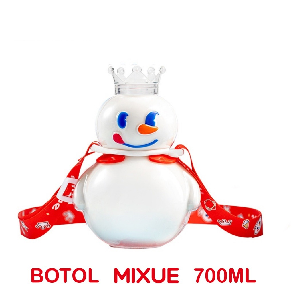 [100% ORIGINAL] BOTOL MINUM TUMBLR MIXUE VIRAL 700ML 700 ML FREE GRATIS TALI MIXE SNOW KING TEMPAT PENYIMPANAN MINUMAN