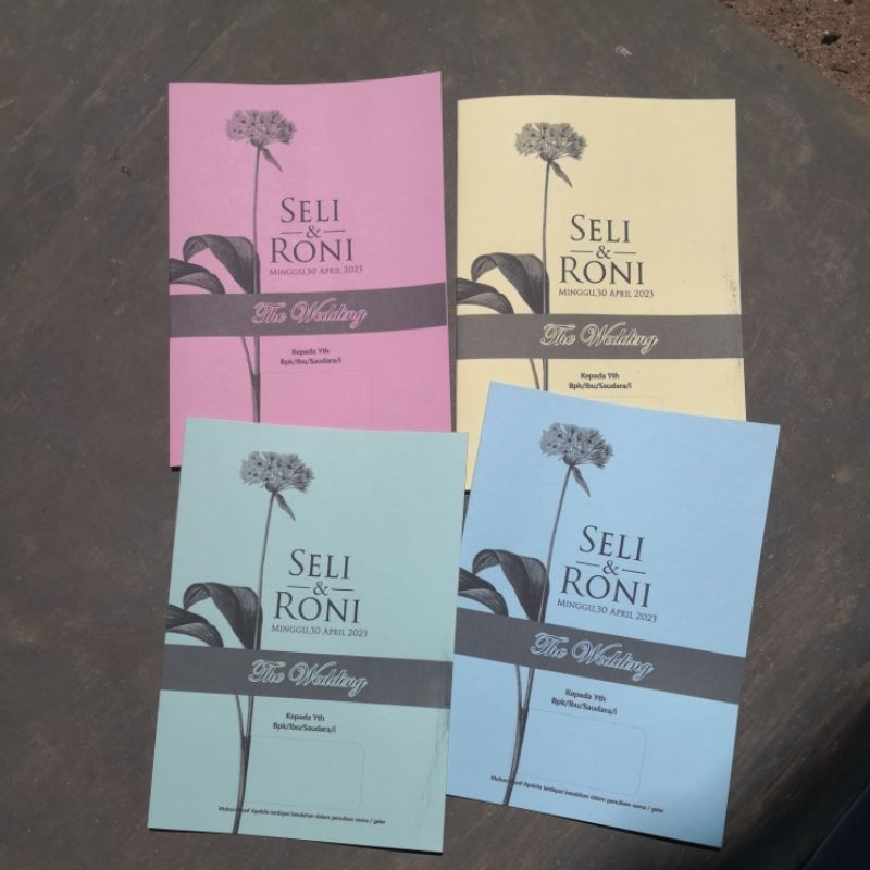 undangan pernikahan simple murah dan elegant