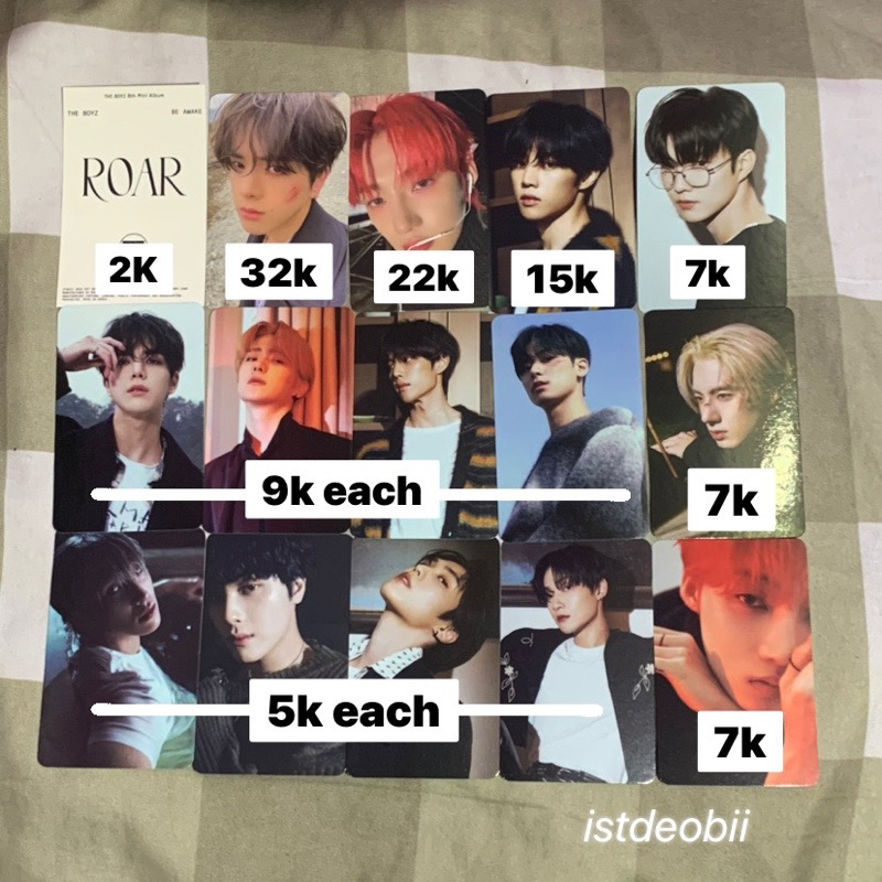 [wajib co packing] THE BOYZ OFFICIAL PHOTOCARD PC CLEARANCE SALE SELL SANGYEON JACOB YOUNGHOON HYUNJ