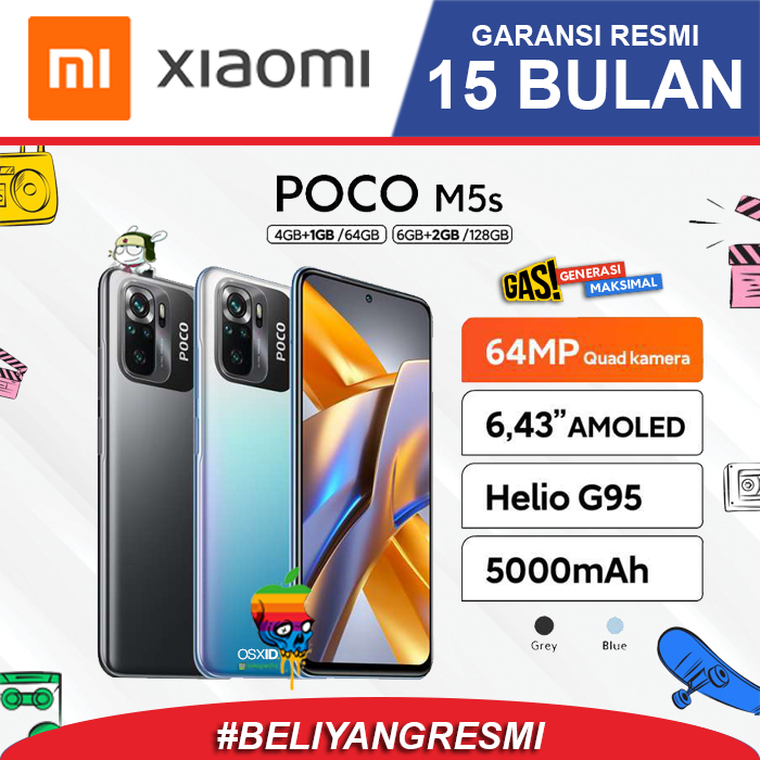 Xiaomi Poco M5 / Poco M5s / Poco M4 Pro / Poco X5 5G - 4/64GB - 4/128GB - 6/128GB - 8/256GB - Garansi RESMI