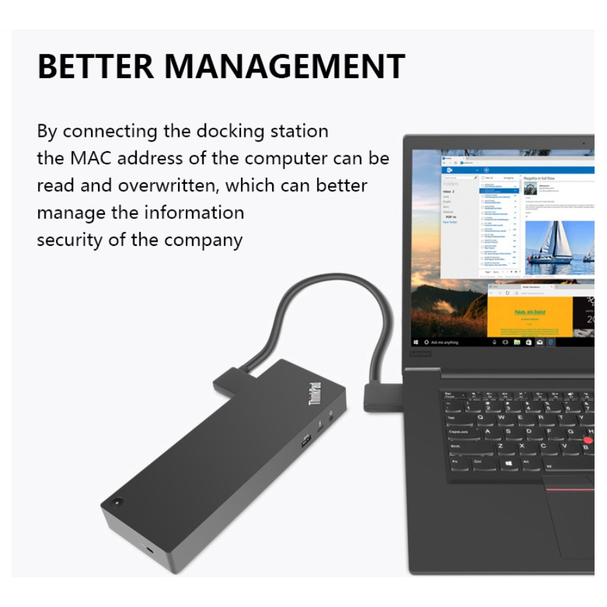 Docking Station Lenovo ThinkPad 40B00135 Thunderbolt 4 8K 100W Support