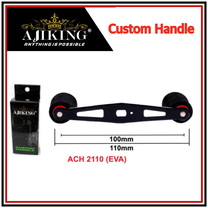 Ajiking Custom Handle Alloy Baitcasting reel Eva 110mm Universal