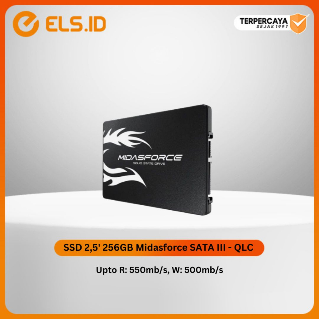 SSD 2,5' 256GB Midasforce SATA III - QLC